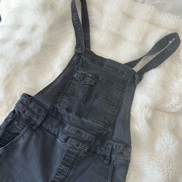 Free People Charcoal Overalls - Picture 3 of 5